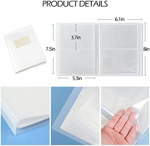 80 Slots Nail Art Sticker Storage Book Nail Art Decals Organizer Display Showing Book Collecting Album Nail Stickers Holder DIY Nail Art Design Tools