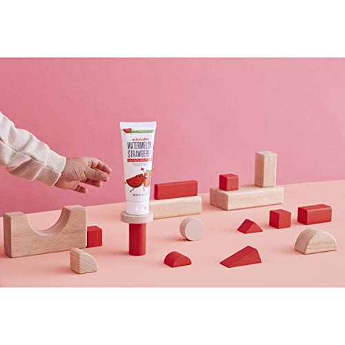 Schmidt's Children's Toothpaste For Clean Teeth, Watermelon + Strawberry, Fluoride Free 4.7 oz 6 Count