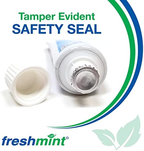 Freshmint® 144 Tubes of 0.85 oz. Premium Anticavity Fluoride Toothpaste with Safety Seal (ADA Accepted)
