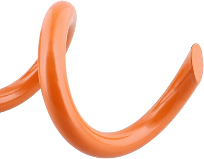 7Penn Ground Anchors Screw in 4 Pack - 16 Inch Orange Spiral Dog Leash Ground Anchor Tie Down - Heavy Duty RV Canopy Stakes for High Wind Camping Tents with 475 lbs Pull Force