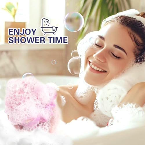 20 Pack Mini Shower Loofah Bath Sponge 20G, Soft Travel Size Nylon Mesh Puff for Body Wash, Loofah Shower Exfoliating Scrubber Pouf for Women and Men, Full Cleanse, Beauty Bathing Accessories