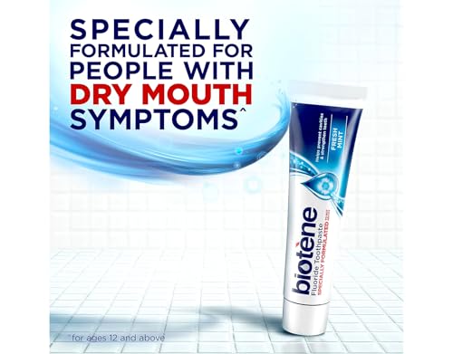 Biotene Dry Mouth Toothpaste, Fresh Mint Original, 4.5-Ounce Box (Pack of 4)