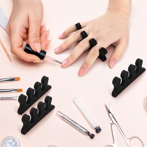 600 Pieces/300 Pair Toe Separators Kit, Sponge Toe Spacers Pedicure Tool for Women, Toe Spreaders Finger Dividers for Nail Art Painting Polishing Spa