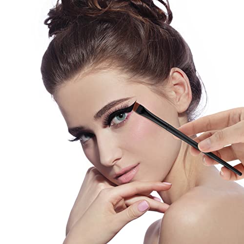 30 Pcs Eyeliner Brush Set Gel Angled Eye Liner Fine Flat Slanted Eyebrow Brushes Thin Makeup Tool for Women Girls Salon Beauty Cosmetic Esthetician Supplies