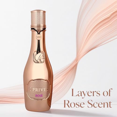 Priv Rose for Men | Eau de Parfum 100ml | Fresh Citrus & Woody Cologne with Vanilla, Gourmand, Fruity, Floral Rose | Long-Lasting Day to Night Fragrance