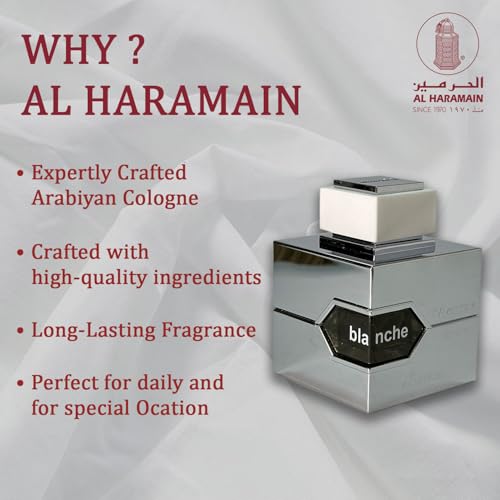 Al Haramain L'aventure Blanche Eau De Parfum Spray Unisex 3.3 Ounce