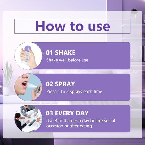 2Pcs Probiotic Oral Spray for Long-Lasting Freshness, Alcohol-Free Oral Spray with Probiotics for Breath Care, Cool Breath Probiotic Spray, Convenient Travel-Sized Breath Spray (20ml/0.68oz)