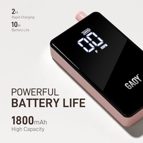 GAOY Cordless Nail Drill, Rechargeable E-File with 12 Drill Bits & 45 Sanding Bands, Long Battery Life, Low Noise, Perfect for Manicure & Pedicure, Pink