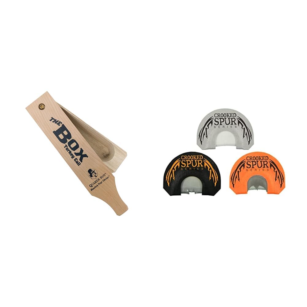 Quaker Boy Box Turkey Box Call and FOXPRO 3 Turkey Mouth Calls Combo