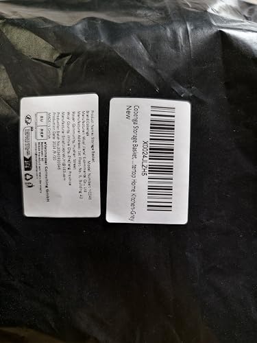 Cobenga 4 Pack Divided Storage Baskets, Grey Cosmetic Box Organiser, Desktop 4 Grid Sub-grid Storage Case, Multi-function Slim Grid Organiser Case For Bathroom Countertop Office Bedroom Home