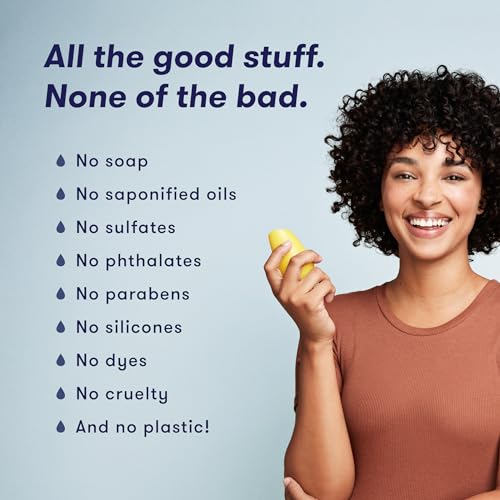 HiBAR - Volumize Shampoo & Conditioner Set - For Fine, Flat Hair - Add Body, Definition & Volume - African Dates & Vitamin B5 - Plastic, Soap, Paraben & Sulfate-Free - Color Safe & Vegan -2 Solid Bars