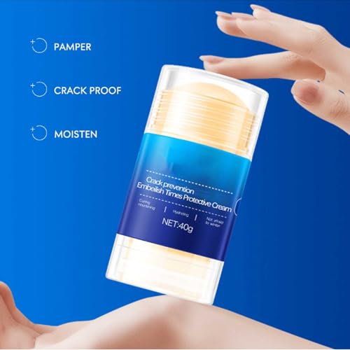 Equrhsa Foot Care Cream Cracked Feet, Equrhsa Crack Feet Prevention Stick, Hydrating Foot Balm Stick for Dry Cracked Feets, Equersha FootBalm (2pcs-blue+pink, 40g/pc)
