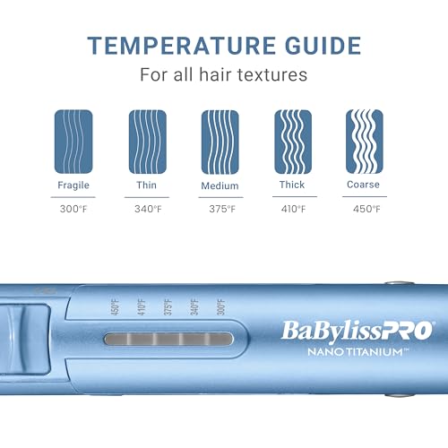 BaBylissPRO 1" Ultra-Sleek Stainless Steel Styling Iron, Hair Straightener, Waver and Curling Tool in one