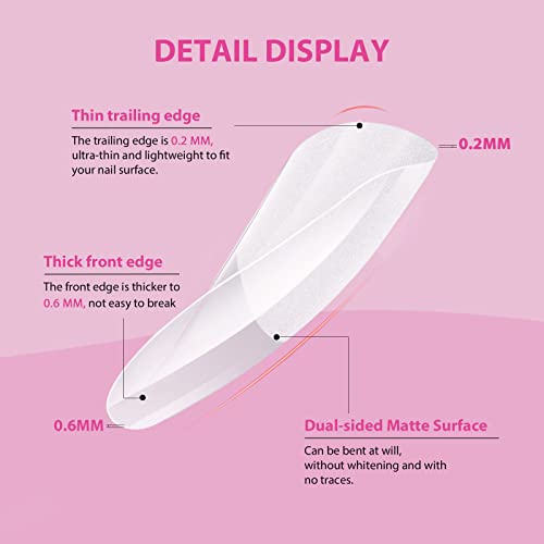 SAVILAND Almond Gel Nail Kit - Nail Drill with U V Lamp for Nails 500PCS Almond Nail Tips Gel SSProTip X Kit Easy Use Manicure Tool for Manicure Design at Home DIY Salon Gift for Women