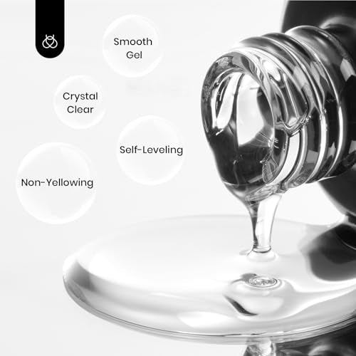 Beetles Peel Off Base Coat and Top Coat Gel Nail Polish Set, 2Pcs 15ml Peelable Base Gel and Top Coat Easy Removal, UV LED Lamp Peel off Nail Polish without Damage for Beginners Weak Thin Nails