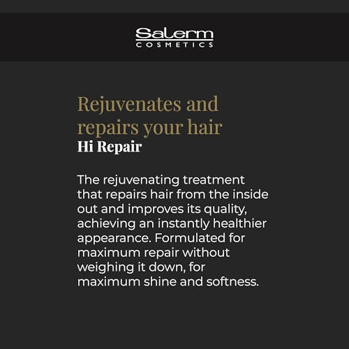 SALERM - Repairing Shampoo - Hi Repair Shampoo - 1000 ml - Deep Hydration for Damaged Hair - Repairs and Rejuvenates - Shinier and Softer Hair - Immediate Effect