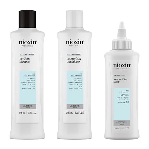 Nioxin Scalp Recovery Anti-Dandruff System Kit | For Itchy & Flaky Scalp | Pyrithione Zinc | Trial Size