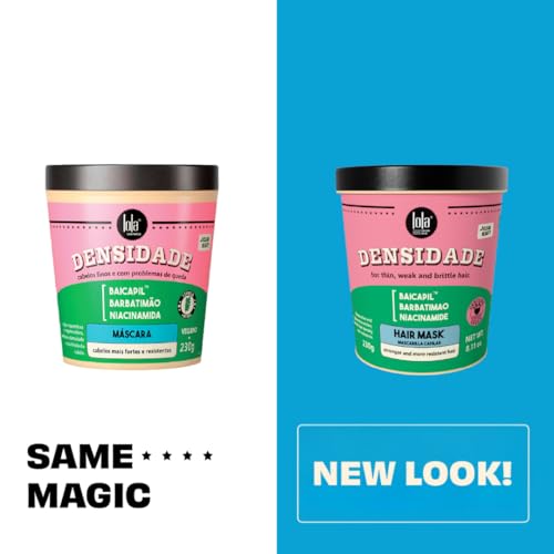 Lola From Rio - Densidade - Hair Mask For Fine, Weak, Brittle Hair, and Hair loss Problems, Stimulate Hair Growth and Improves Hair Resistance, Density, and Volume 8.11 Fl-Oz