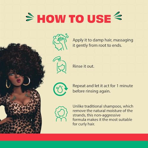 Lola From Rio - Meu Cacho Minha Vida - Hydrating Shampoo For Defined, Soft, Vibrant Curls, Nourishing, Mousturizing, Paraben, Sulfate-free 16.9 Fl Oz