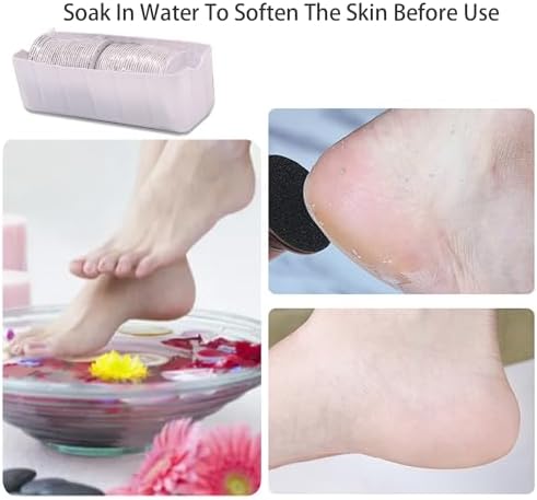 Electric Feet Callus Remover Professional Powerful Foot File Pedicure Grinder Sanders with 60PCS Replacement Sandpaper Discs Heel Scraper for Dead Dry Crack Skin Calluses Speed Adjustable Black