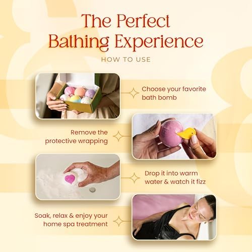 15 XXL Bath Bombs for Women Relaxing - Handmade Kids Bath Bomb Set with Shea, Coco Butter & Essential Oil for Skin Moisturizing - Perfect for Bubble Spa Bath - Gift for Her/Him, Girls, Wife, Mother