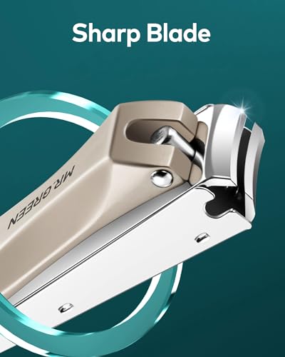 Nail Clippers for Thick Nails, Professional Nail Cutter with Catcher, Medical Grade Stainless Steel, Sharp and Durable Nail Clipper Kit for Men and Women, Bionics Design(Small and Big) M-1210plus