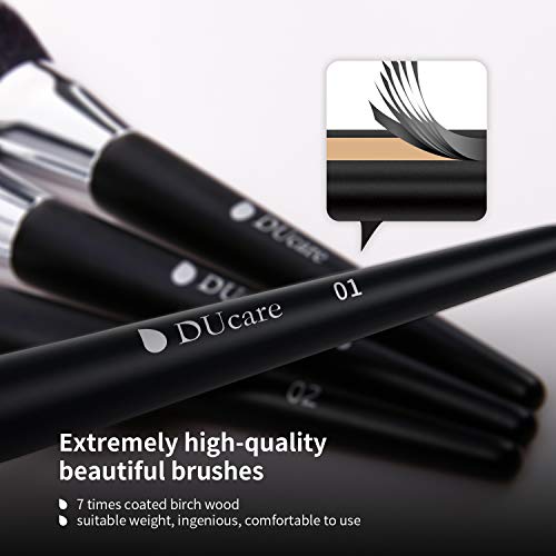 DUcare Makeup Brushes Set Professional 32Pcs Make up Brushes Premium Synthetic Kabuki Foundation Blending Face Powder Blush Concealers Eye Shadows