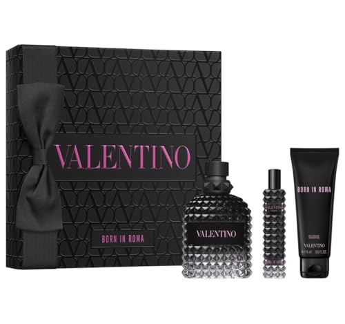 Valentino Born in Roma Uomo Gift Set (EDT 3.4 fl. oz + Shower Gel 2.5 fl. oz + travel EDT 0.5 fl. oz)