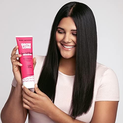 Marc Anthony Strengthening Biotin Shampoo, Grow Long Anti-Frizz, Anti-Breakage & Nourishing Formula For Split Ends - Vitamin E, Caffeine & Ginseng for Dry & Damaged Hair