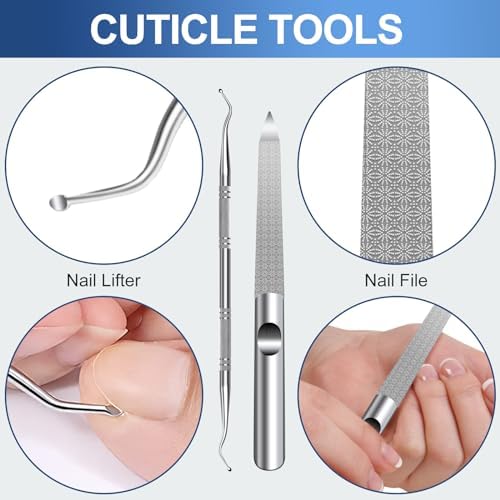 Toenail Clippers for Seniors Thick Toenails, Heavy Duty Large Toe Nail Clippers for Men with Catcher, 360°Rotating Nail Clippers for Seniors, Ingrown Nail Cutter Long Handle with Sharp Curved Blade