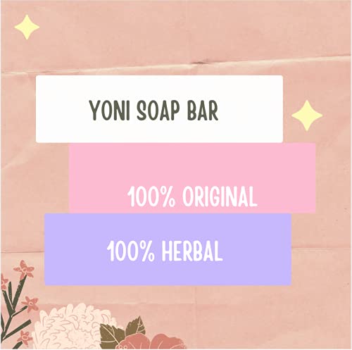 3 PCS Yoni Soap Bars for Women, Clean Point Solid Herbal Feminine Bar Herbal, 100% Original & Handmade Natural Yoni Bar PH Balanced, All Natural Ingredients