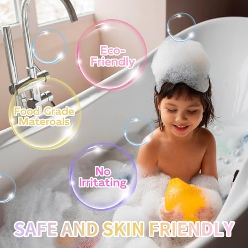 6 Pieces Donut Bath Bombs Gift Set for Kids - Scented Spa Bath Ball Fizzies with Surprise Bracelets Inside, Essential Oils, Moisturizing Bath Treats, Doughnut Princess Party Favors for Girls Women