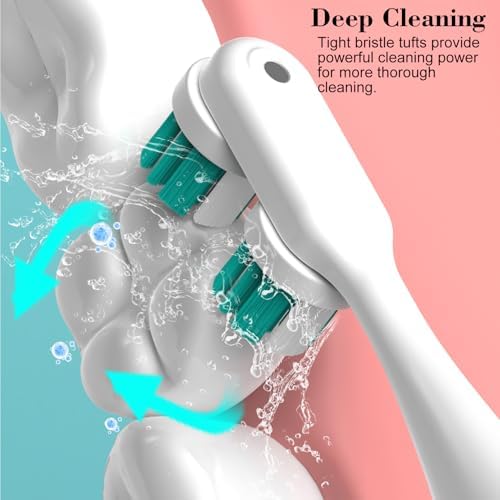Replacement Heads Compatible with Spinbrush Pro Clean Battery Powered Toothbrush, Brush Head Replacement Refill, 10 Pack