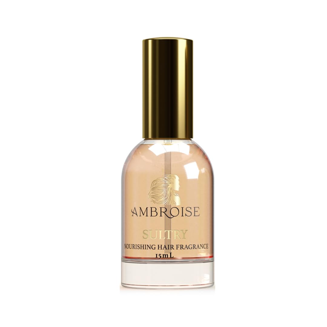 Ambroise Nourishing Hair Fragrance (15mL, Sultry - Floral Musk Notes of Precious Rose, Geranium, and Elegant Musk) Hair Perfume