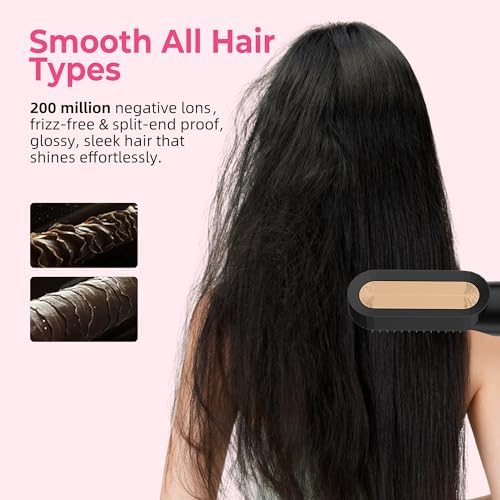 6 in 1 Blow Dryer Brush & Hot Air Brush, Negative Ion Hair Styler Set, 1000W Hot Air Styler for Auto Curling, Fast Drying, Straightening, Volumizing, Hair Styling Tools Gift for Women