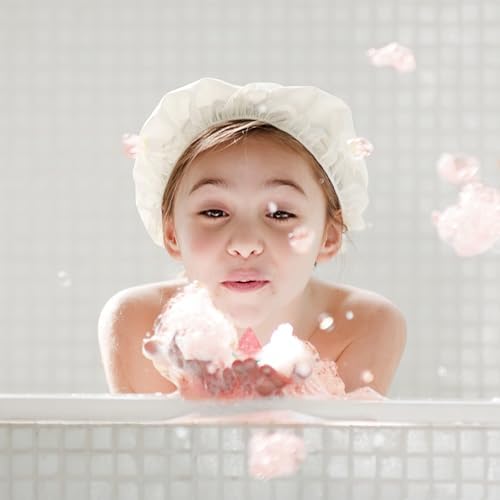 6 Fruit-Shaped Bath Bombs for Kids with Toys Inside – Colorful, Natural, Non-Toxic, Skin Safe Bath Fizzies Handmade Gift Set for Birthdays & More