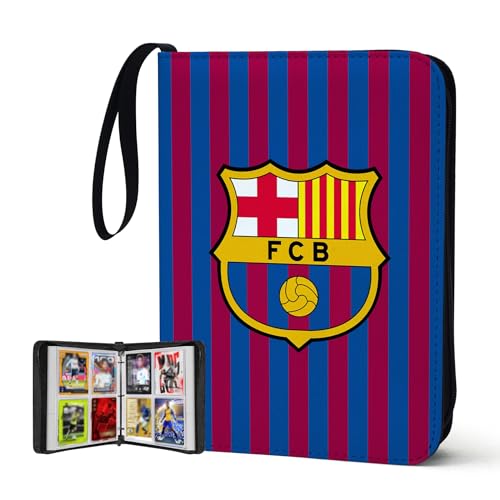 400 Pockets Soccer Card Binder,Gifts for Soccer Trading Cards Collectors,Portable Waterproof Card Storage Bag with Removable Sleeves,Compatible with Soccer,Football,Sports Game and TCG Cards