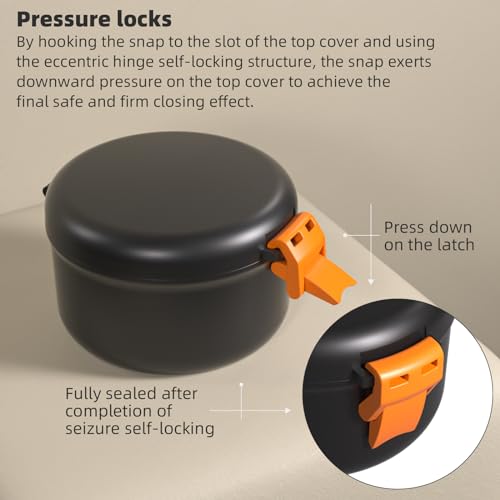 ARGOMAX Leak Proof Retainer Cleaner Case, Denture Cups for Soaking Dentures, Denture Travel Case (Black + Orange).