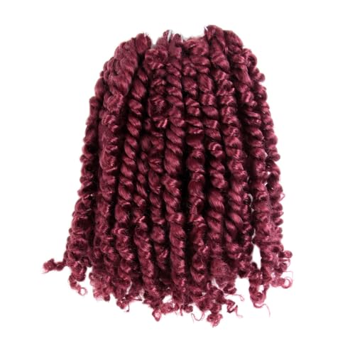 LOCSBYHAND 24 Inch Long Pre-looped/twisted Passion Twist Crochet Hair 4 Packs for Mixed-color Using (4 Packs, T30/Ombre Medium Dark Brown)