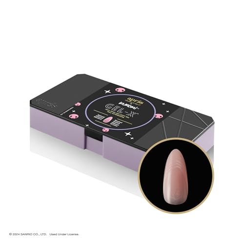 APRÉS x Kuromi™ Gel-X Neutral French Natural Almond Medium Box of Nail Tips (280pcs, 14 Sizes)