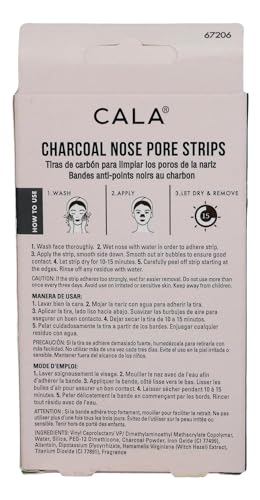 Cala Charcoal nose pore strips 6 count, 6 Count