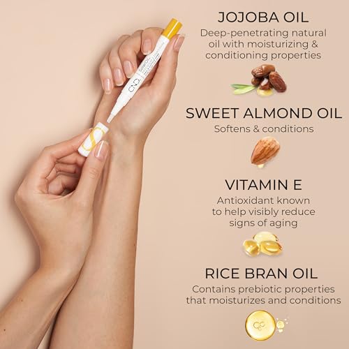CND SolarOil & RescueRXx, Cuticle Oil Pen, Keratin Nail Treatment Pen, On-the-Go, Travel-Sized