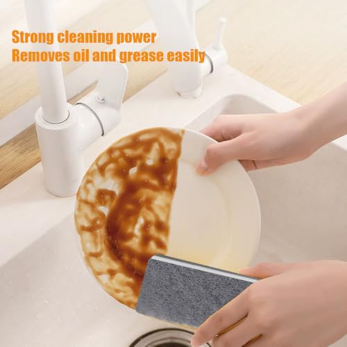 10 Pack Non-Scratch Scrub Sponge, Kitchen Cleaning Sponge for Cookware, Natural Kitchen Sponges, Cleaning Supplies for Dishes, Bathroom, Household Use