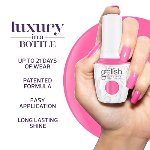 Gelish Let's Roll Summer Collection - Long-Lasting Soak Off Gel Nail Polish, Vibrant Color, High Shine, Chip-Resistant Formula, Professional Quality