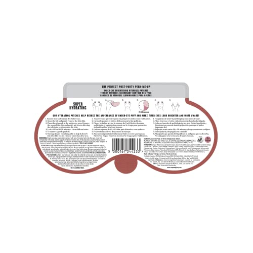 Soap & Glory Puffy Eye Attack Brightening Under Eye Mask - Eye Gel Pads to Reduce Appearance of Dark Circles & Eye Bags - Hydrating Puffy Eyes Treatment (1 count)
