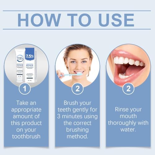 3 PCS Hydroxyapatite Toothpastes for Enamel Protection and Tooth Strengthening, Fluoride-Free with Gentle Mint, Fresh Breath, Reduce Tooth Sensitivity,Daily Use for Oral Care