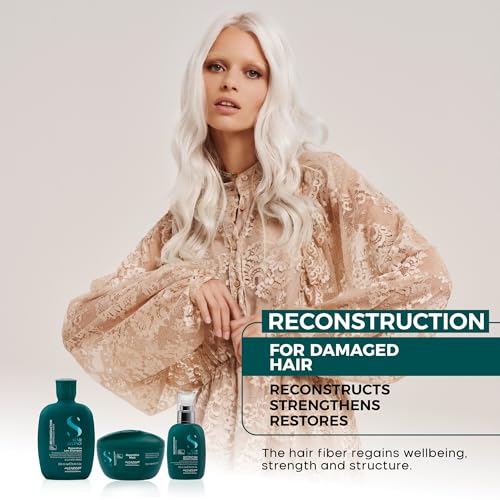Alfaparf Milano Semi di Lino Reconstruction Reparative Anti Breakage Daily Fluid for Damaged Hair - Hair Breakage Treatment - Protects - Adds Shine - Thermal Protector - Fine Hair - Vegan - (4.23 oz)
