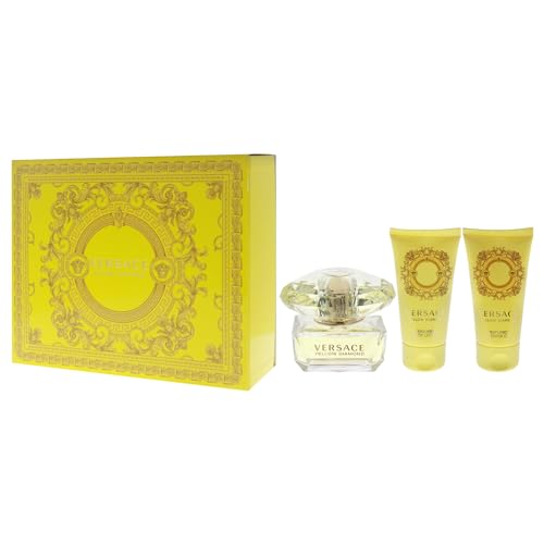 Versace Yellow Diamond 3 Piece Gift Set for Women, packaging may vary