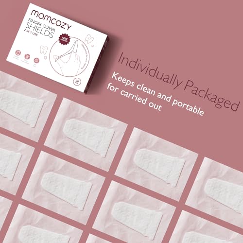 Momcozy Baby Finger Toothbrush, Wipes Toothbrush, Tongue Cleaner & Gum Wipes - 30 Count