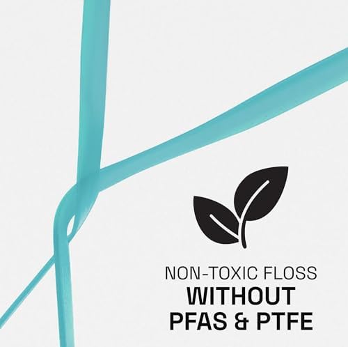 REACH Cool Mint Dental Floss, Fresh Mint, Plaque Remover for Teeth, Shred Resistant, Waxed, Easy on Gums & Teeth, Fresh Breath, Oral Care, PFAS Free, for Adults & Kids, 6 Pack, 55 yd